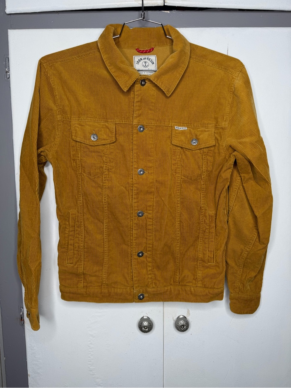 Iron & Resin Men's Corduroy Rambler Jacket Camel Brown Size Small